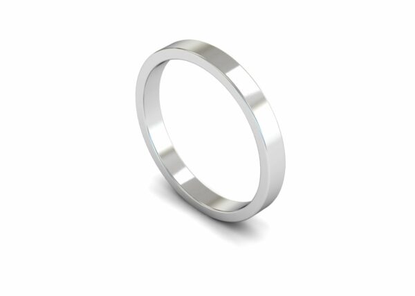 Platinum 2.5mm Flat Light Ring