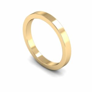 9ct Yellow Gold 2.5mm Flat Medium Ring