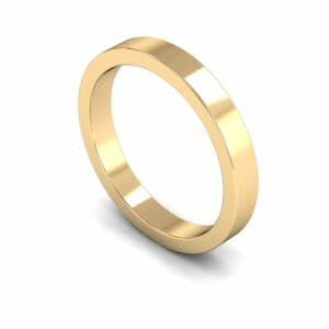 9ct Yellow Gold 3mm Flat Medium Ring