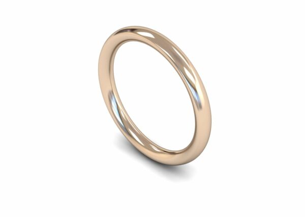 9ct Rose Gold 2.5mm Traditional Court Heavy Ring