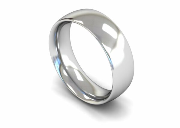 Platinum 7mm Traditional Court Heavy Ring