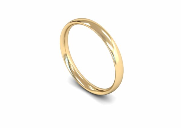 9ct Yellow Gold 2.5mm Traditional Court Light Ring