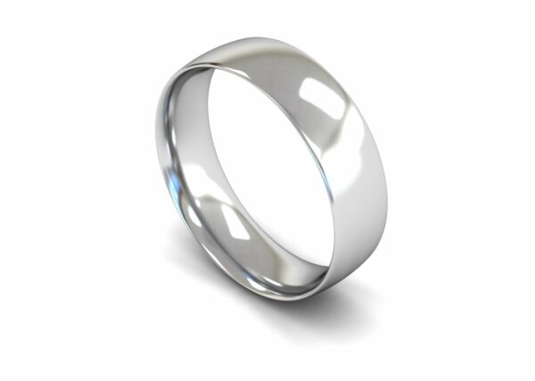 Platinum 6mm Traditional Court Light Ring