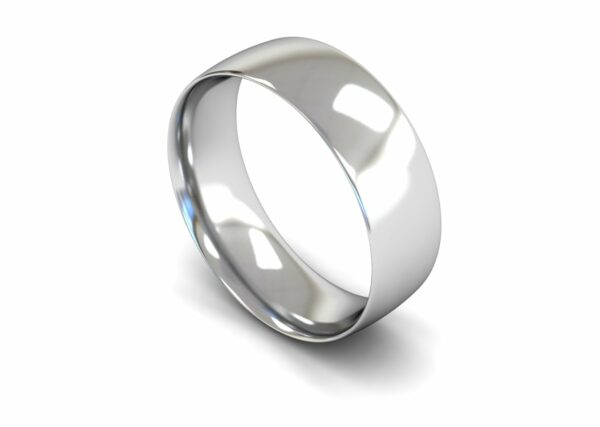 Platinum 7mm Traditional Court Light Ring