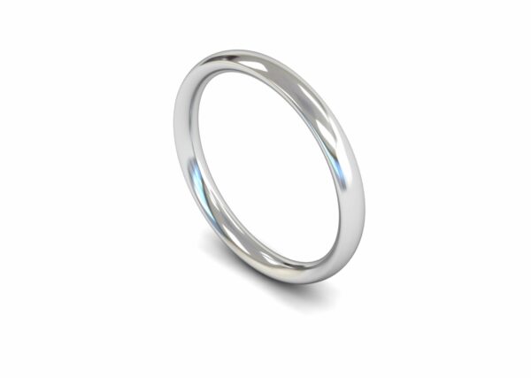 Platinum 2.5mm Traditional Court Medium Ring