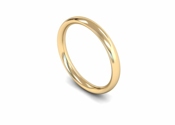 9ct Yellow Gold 2.5mm Traditional Court Medium Ring