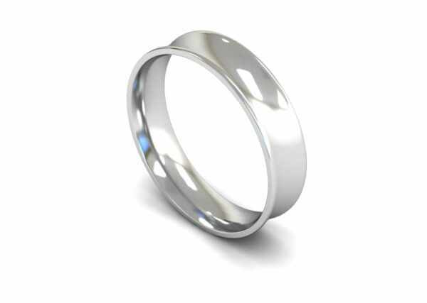 Platinum 5mm Concave Light Ring